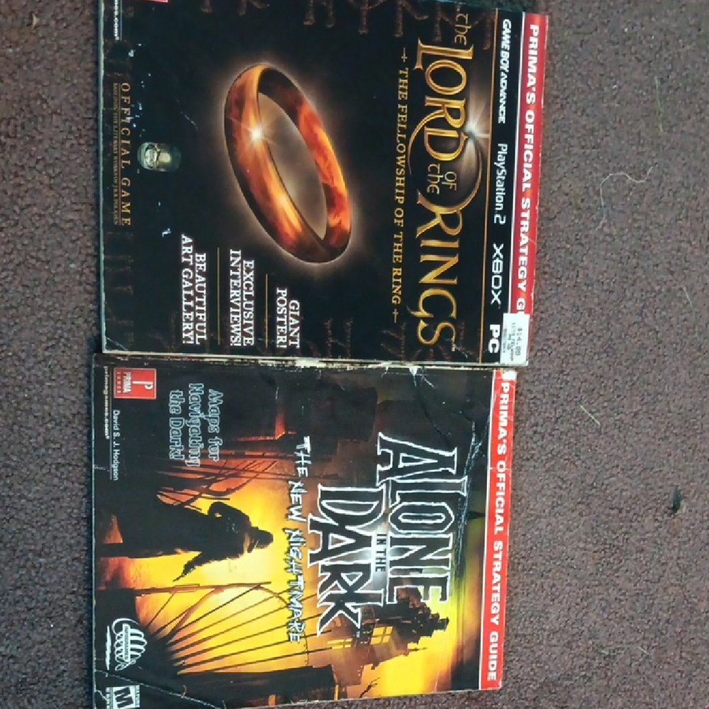 Lord of the Rings and Alone in the Dark Strategy Guides